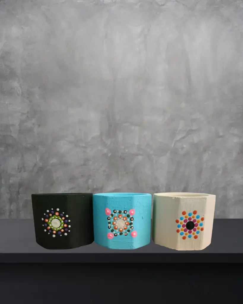 Macetas de Cemento Octogonales