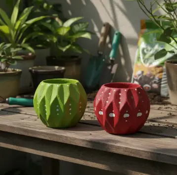 Macetas de Cemento Plegadas