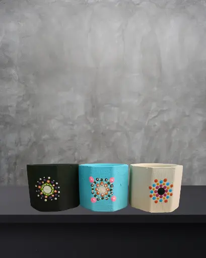 Macetas de Cemento Octogonales